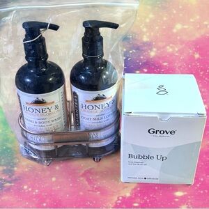 New Soap, Lotion & Dish Brush Set Bundle